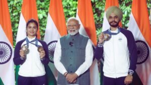 Narendra Modi With Manu Bhaker