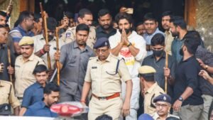 Fans gathered outside Sandhya Theatre in Hyderabad during the premiere of "Pushpa 2: The Rule